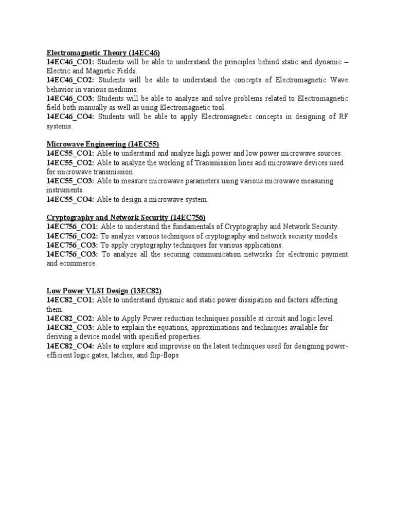 Electromagnetic and VLSI Engineering Concepts | PDF