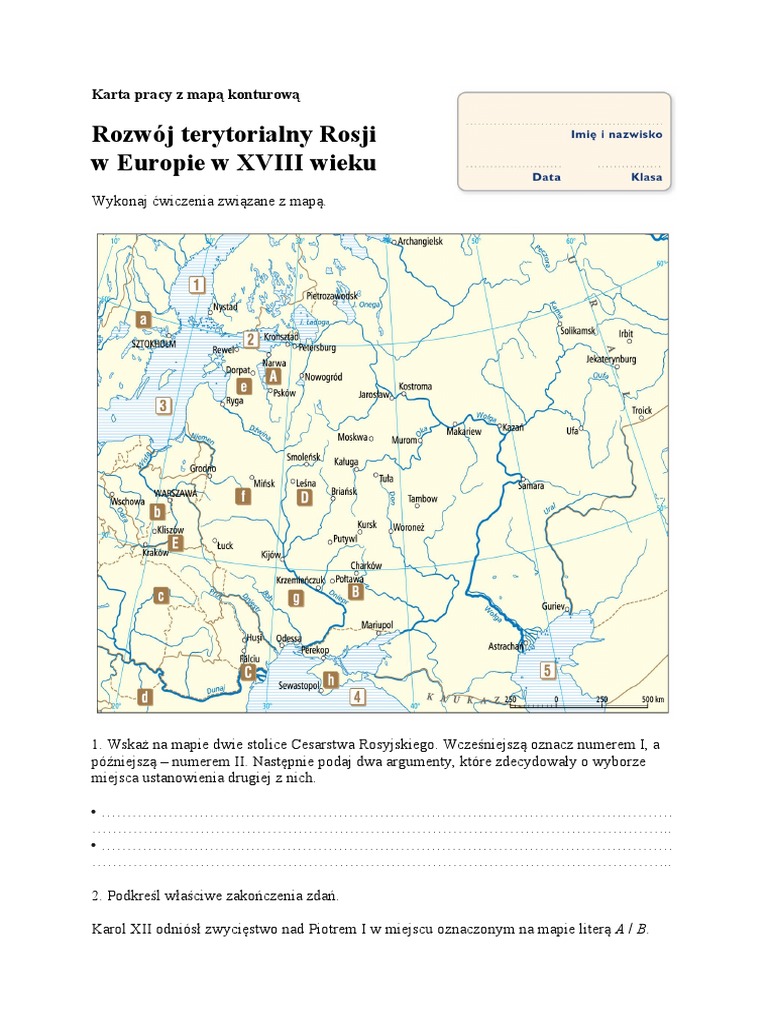 Zapoznaj Się Z Mapą I Wykonaj Polecenia