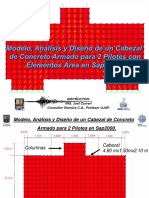 DOCIM - Tema16 - P1 - Modelo - Analisis y Dise o de Un Cabezal 2 Pilotes (Area) Sap2000