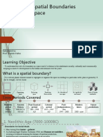 Evolution of Spatial Boundaries in Indian Context