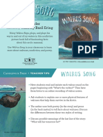 Walrus Song Teacher Tip Card