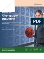 Master Sport Business Management BROCHURE
