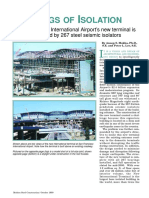 Ings of Solation: San Francisco International Airport's New Terminal Is Protected by 267 Steel Seismic Isolators