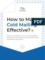 How To Make Effective?: Cold Mailing