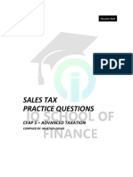 Sales Tax - Practise Questions