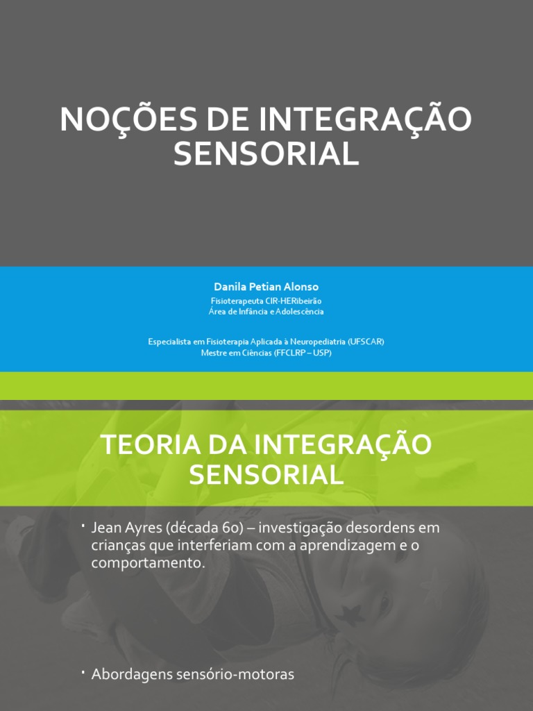 Aula Integração Sensorial - 2020 - Danila | PDF | Estímulo (Fisiologia ...