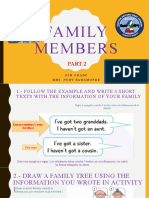 FAMILY MEMBERS PART 2 - 5th Grade 2021