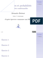 Probabilités Conditionnelles - Exercices (Slides)