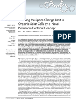 Breaking The Space Charge Limit in Organic Solar Cells by A Novel Plasmonic Electrical Concept