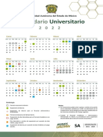 Calendario Universitario 2022 UAEMex