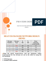 Process Design 1: Heat Exchanger Network Design (HEND)