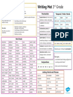 Third Grade Writing Mat