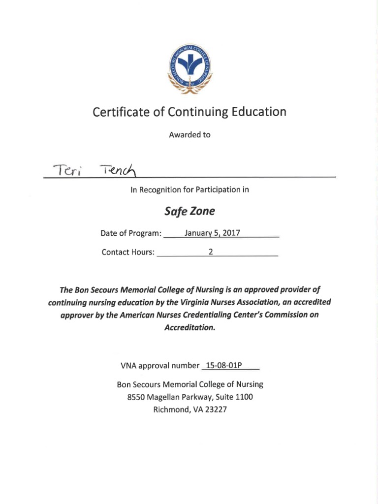 Safe Zone Training PDF