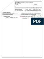 PROVA 3ºbim 2ºano - B 2021 Matriz - Determinante - Sistema Linear