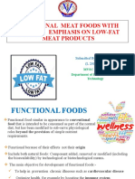 Functional Meat Foods With Special Emphasis On Low-Fat Meat Products