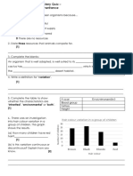 Mastery Quiz B2.3 Adaptation and Inheritance