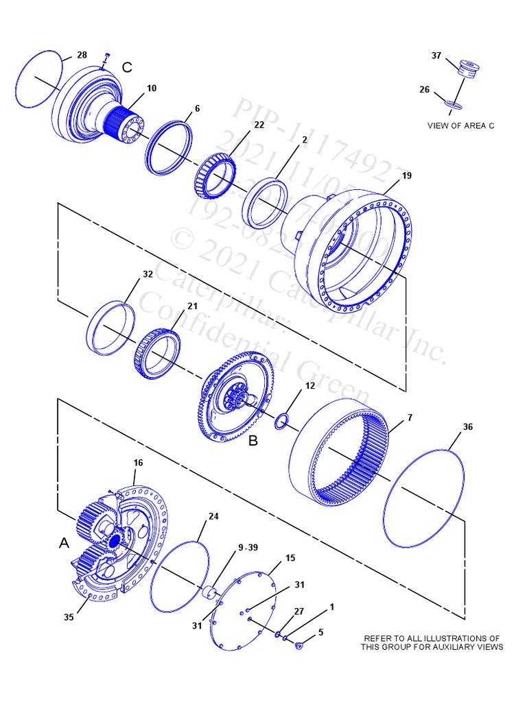 Views of Wheel and Brake Assemblies with Callouts and Parts Lists PDF Axle Automotive Industry