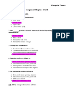 Hala Arrabi Managerial Finance Assignment Chapter 3-Part 1 Multiple Choice Questions