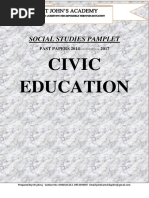 Civic Education: Social Studies Pamplet