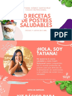 Conversiones Saludables Tatifitcoach - Recetario - 10postres - Saludables