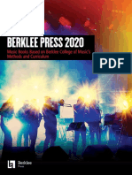 Berklee Press 2020: Music Books Based On Berklee College of Music's Methods and Curriculum