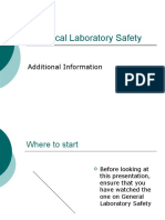 Biological Laboratory Safety: Additional Information