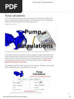 Pump Calculations - The Engineering Mindset