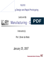 Manufacturing - CAM: January 25, 2007