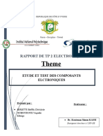 Theme: Rapport de TP 2 Electronique