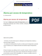 Alarma Por Exceso de Temperatura - Electrónica Unicrom