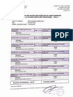 Releve Des Notes Des Modules Du 2eme Semestre de La Filiere Droit (Sec - Francaise) - FNG 2