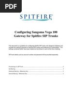 Configuring Sangoma Vega 100 Gateway For Spitfire SIP Trunks