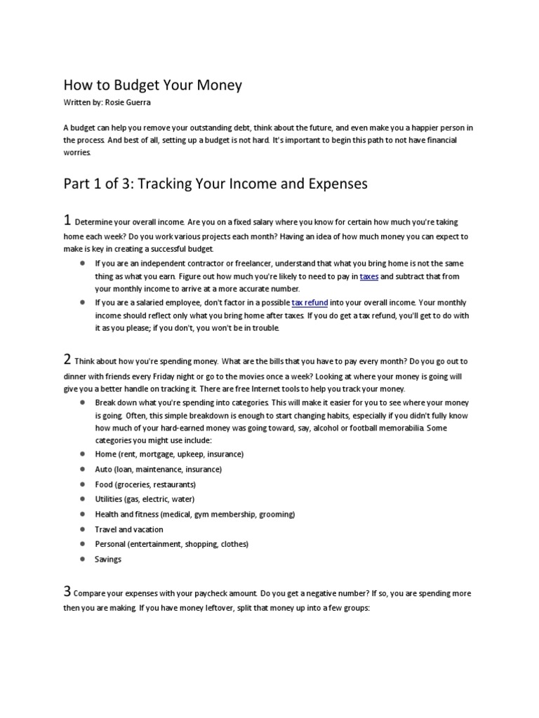 how-to-budget-pdf-budget-income