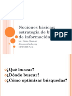 Nociones Básicas: Estrategia de Búsqueda de Información