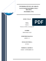 Sistemas de 1GDL sin amortiguación. Tarea 1