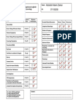 Abdullah Hatem Zarkan 371120203: Minimum Required Competencies Logbook Obstetrics and Gynecology Name: ID