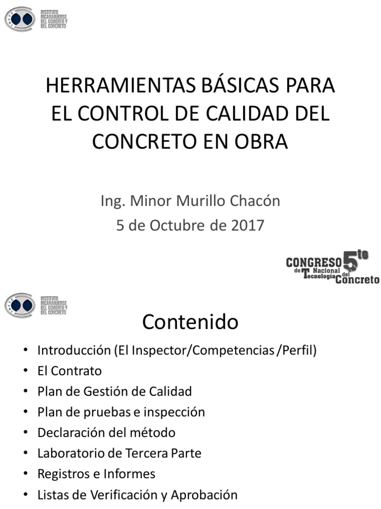 Control de Calidad del Concreto en Obras | PDF | Calidad (comercial ...