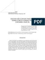 Boilover and Slopover Phenomena During a Fire of Storage Tanks Containing