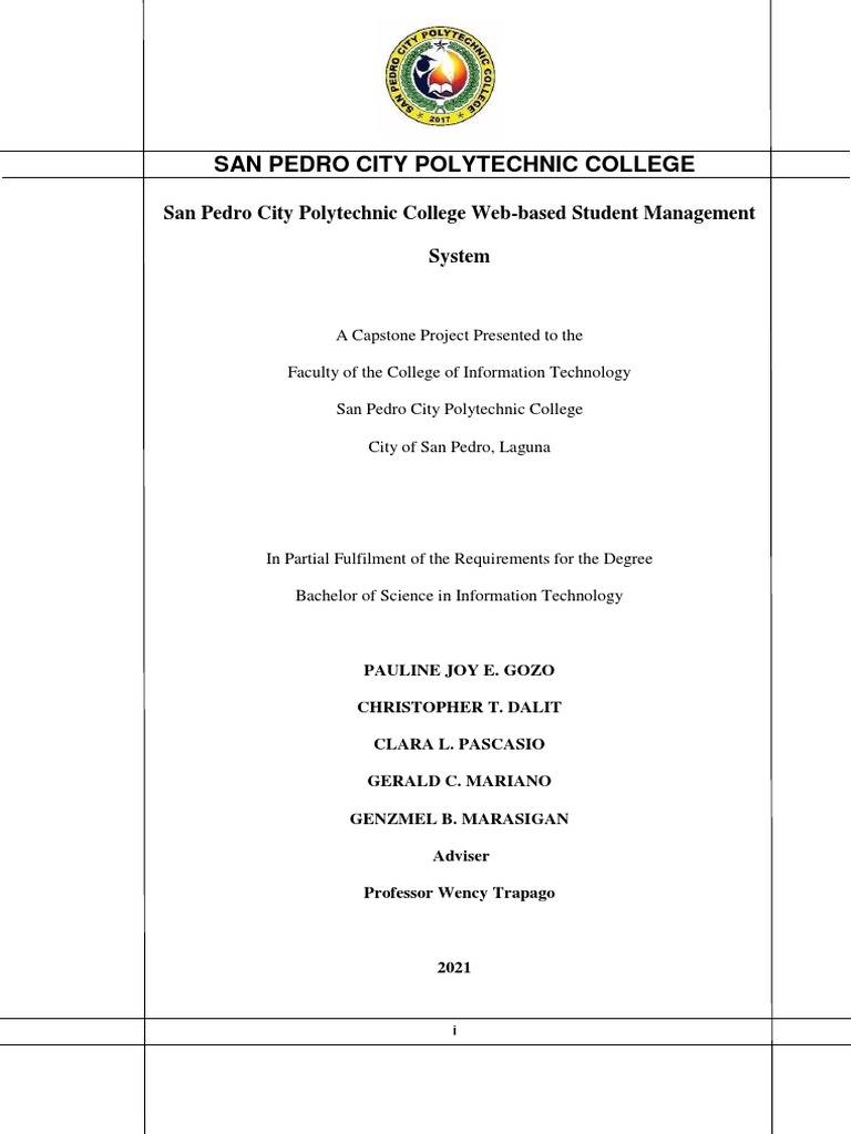 Final Proposal 1 Student Management System Pdf Internet