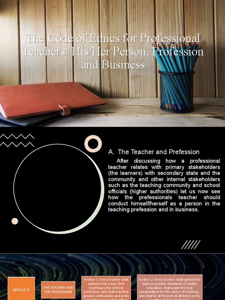 Upholding Teacher Ethics and Standards | PDF | Teachers | Profession