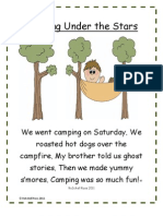 Camping Reading and Word Work Activities
