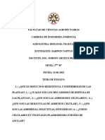 Ensayo-Que Es Infeccion-Resistencia y Enfermedad de Las Plantas