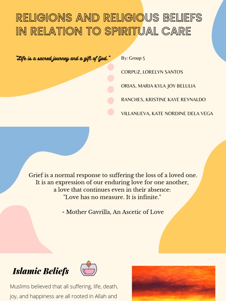 Religions and Religious Beliefs in Relation To Spiritual Care | PDF ...