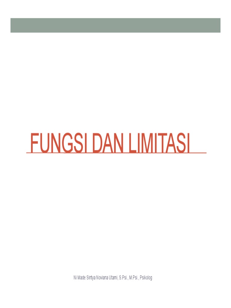 Limitasi dalam Pengukuran Prestasi | PDF | Karier & Perkembangan
