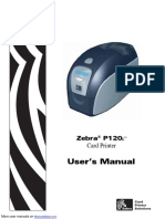 User's Manual: Zebra P120 I Card Printer