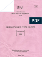 2015-Soal SBMPTN-TKPA Kode Soal 602