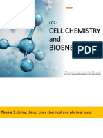 L02 Cell Chemistry and Bioenergetics