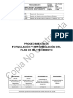 OM-PR-002 Formulación y Reformulación Del Plan de Mantenimiento