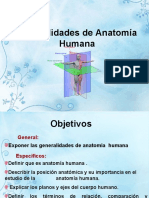 Clase 1 GENERALIDADES - ANATOMIA - HUMANA