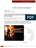 Why Bother With a Service Catalogue-final